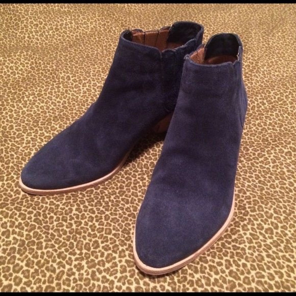 Joie Suede Maroon Barlow Bootie